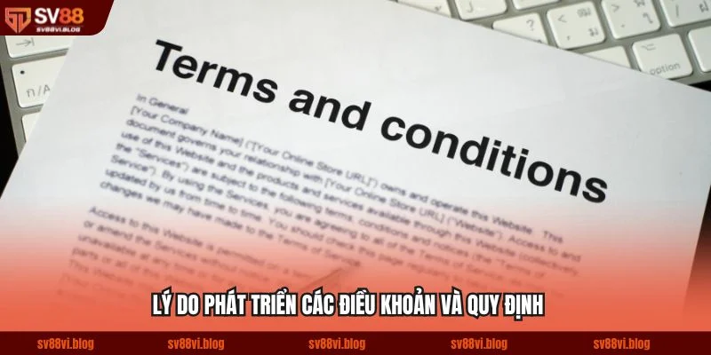 Lý do phát triển các điều khoản và quy định