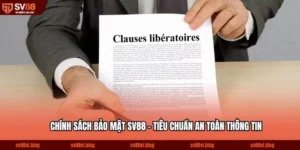 Chính Sách Bảo Mật SV88 - Tiêu Chuẩn An Toàn Thông Tin
