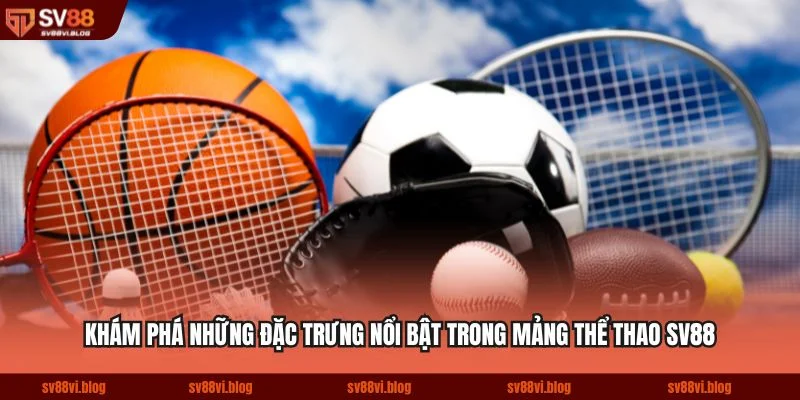 Khám phá những đặc trưng nổi bật trong mảng thể thao SV88